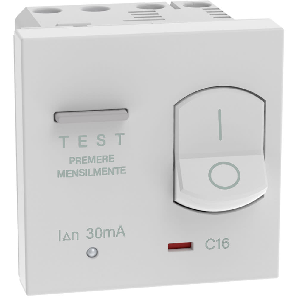 BTICINO - BTIJW4306A16 MATIXGO - RCBO 1P+N 16A 30MA BIANCO