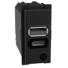 BTICINO BTIK4191AC L.NOW - CARICATORE USB TIPO A+C 1M