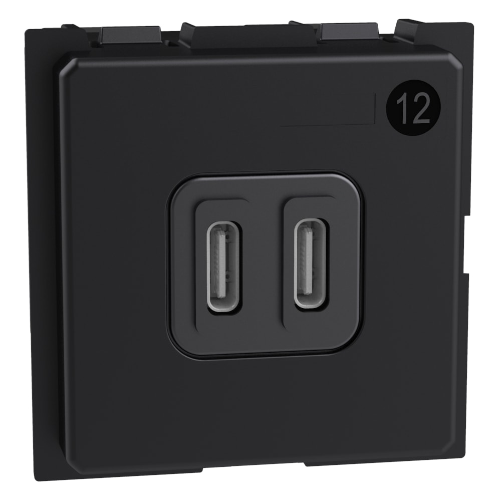 BTICINO BTIK4293CC L.NOW - CARICATORE USB TIPO C+C 30W PD 2