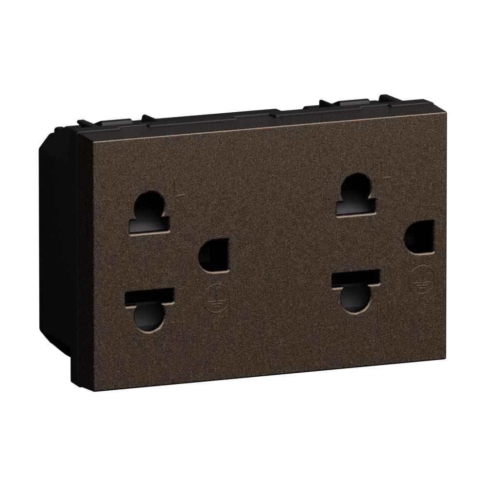 BTICINO BTIKB4185 L.NOW - PRESA DUPLEX UNI 2P+T 16A BRONZE