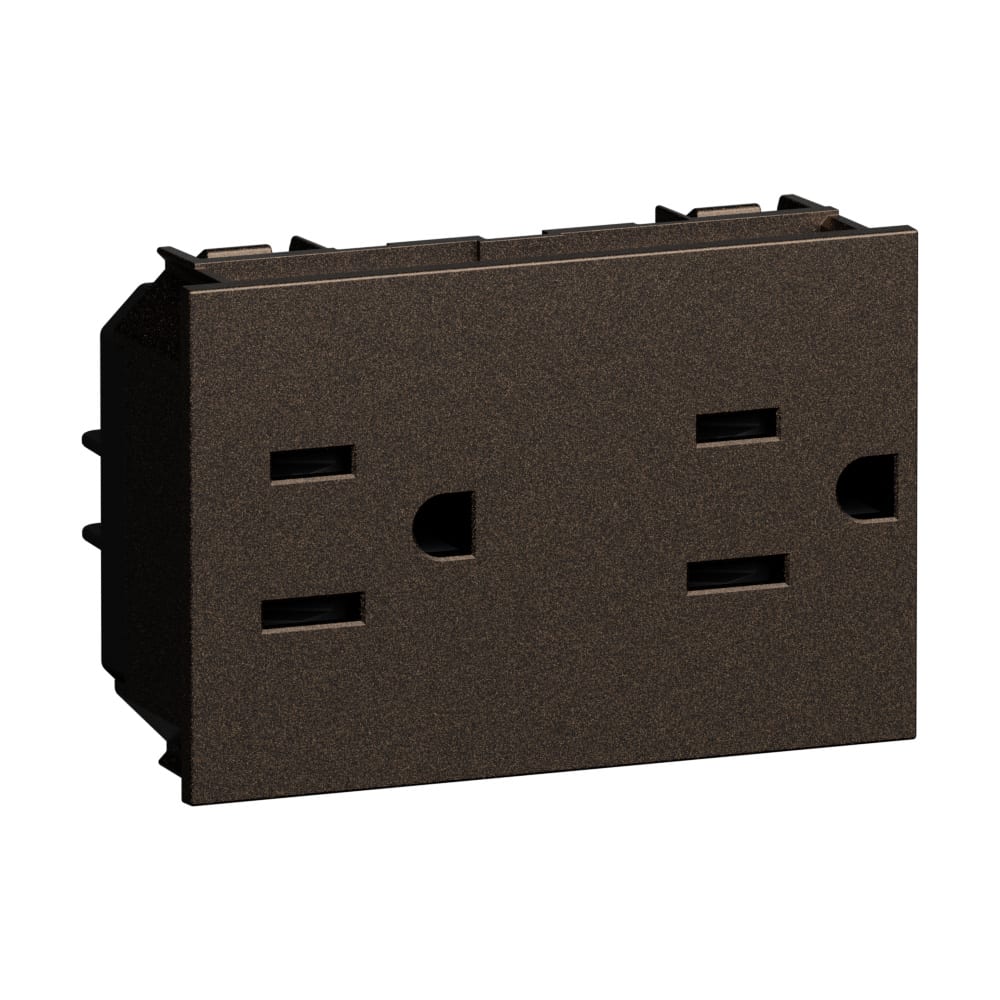 BTICINO BTIKB4188 L.NOW - PRESA DUPLEX US 2P+T 15A BRONZE
