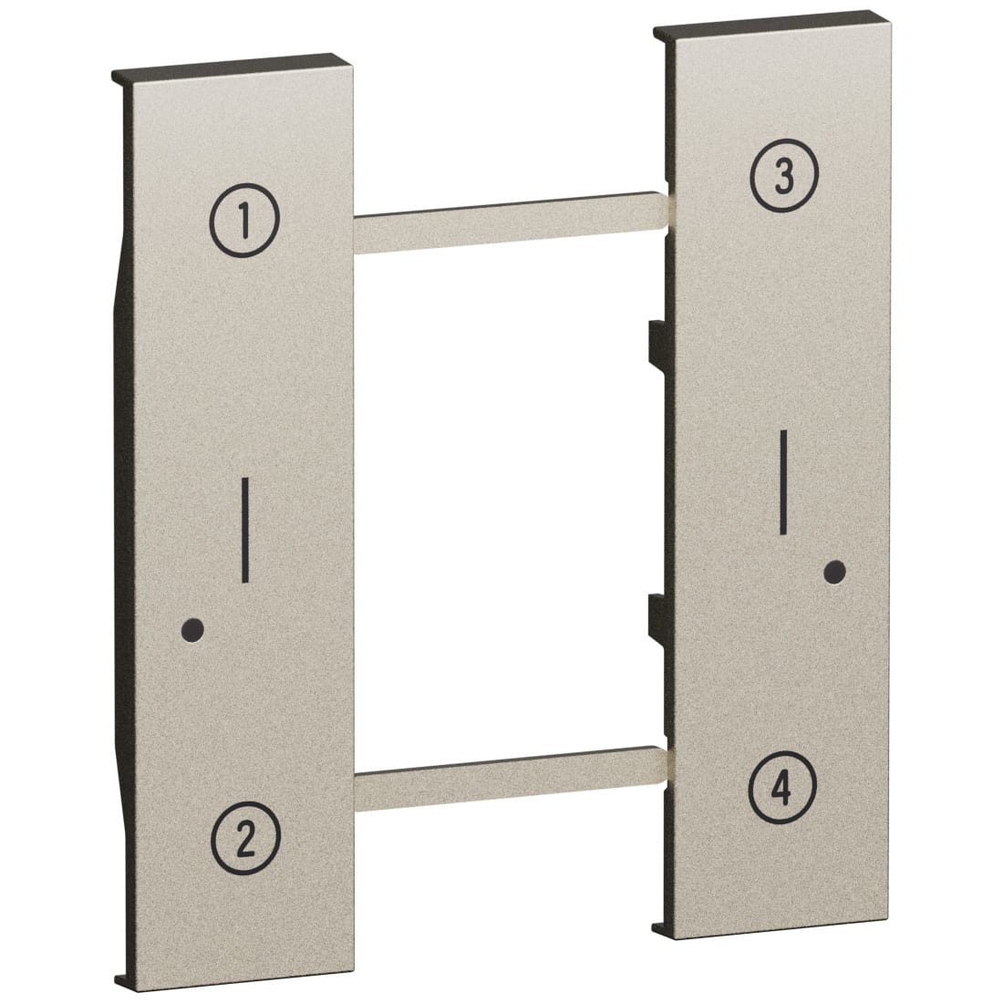 BTICINO BTIKC37M2 L.NOW-Cover 4 scenari wireless champagne