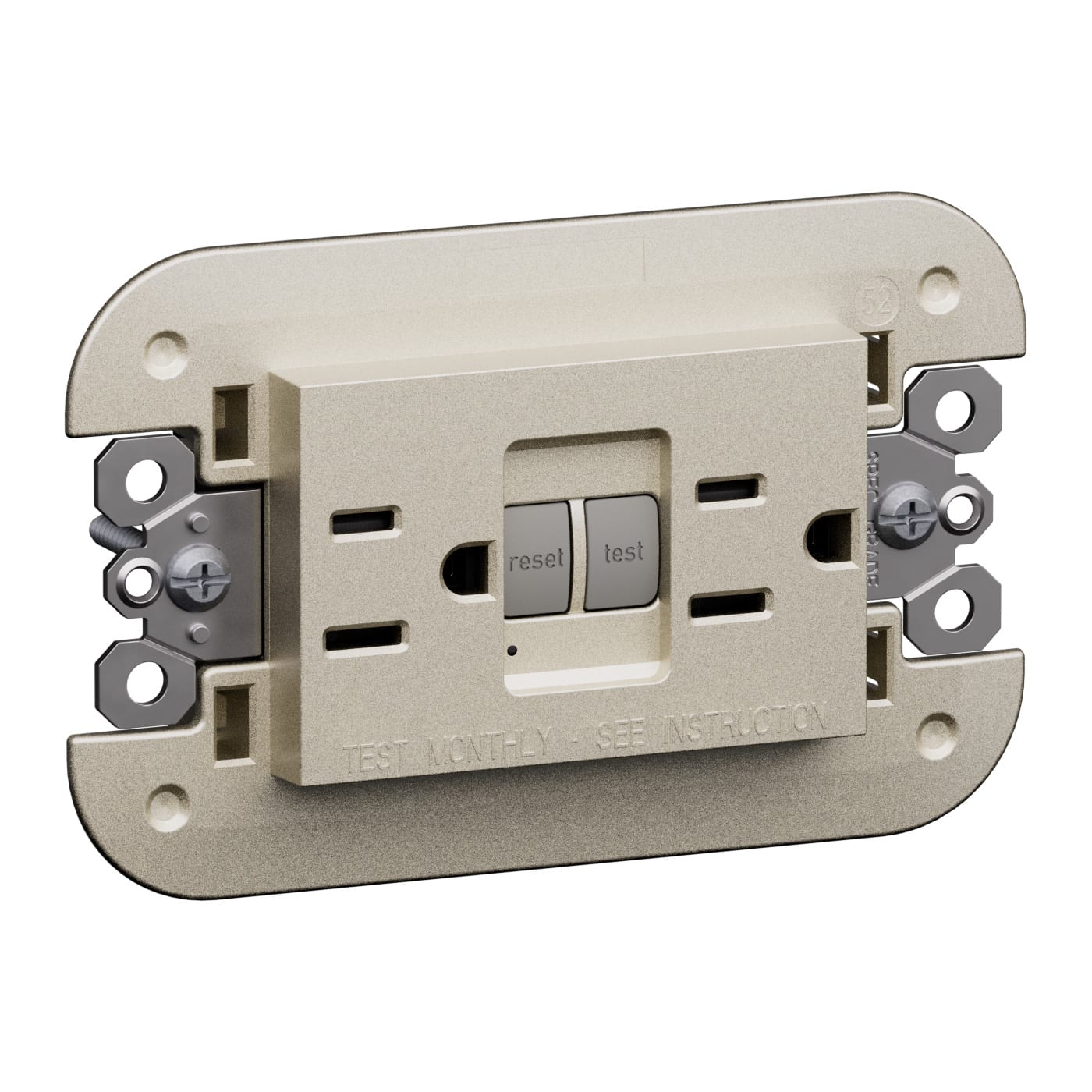 BTICINO BTIKC4188GFG6 L.NOW - PRESA DUPLEX GFC6 15A CHAMPAGNE