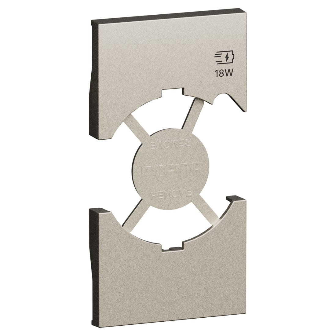 BTICINO BTIKC68 L.NOW - cov. presa P40+USB 2M champagne