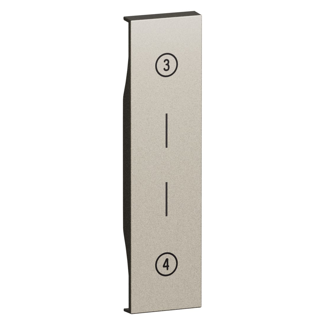 BTICINO BTIKCM24MH L.NOW - cover MH 3-4 1M champagne