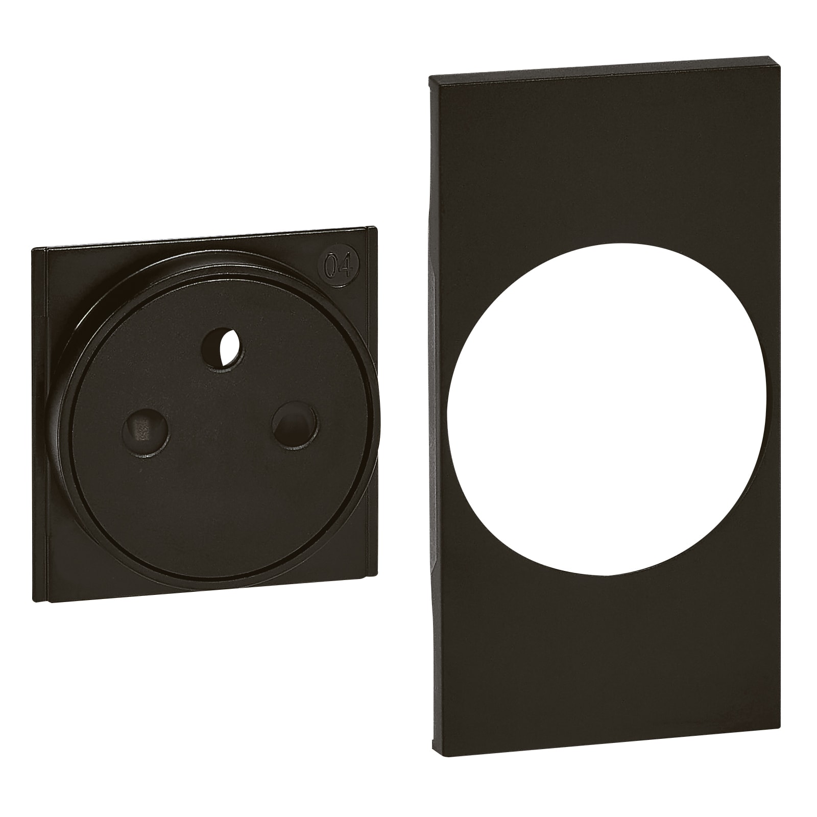 BTICINO BTIKG55F L.NOW - COVER PRESA FR/BE FLAT 2M NERA