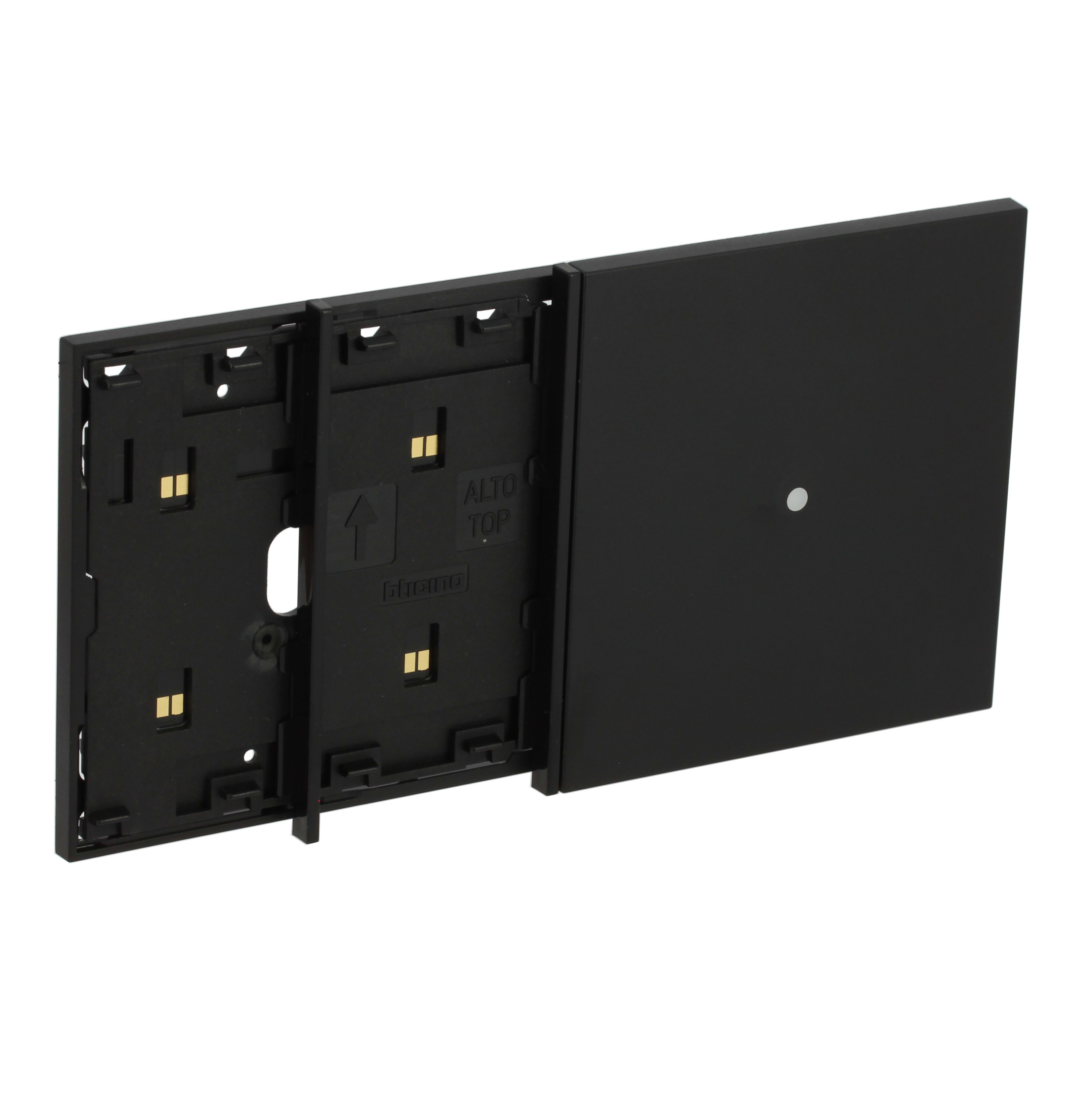 BTICINO BTIKG8104M24 L.NOW - FRAME 4M NERO MOSTR LETTORE TRAN