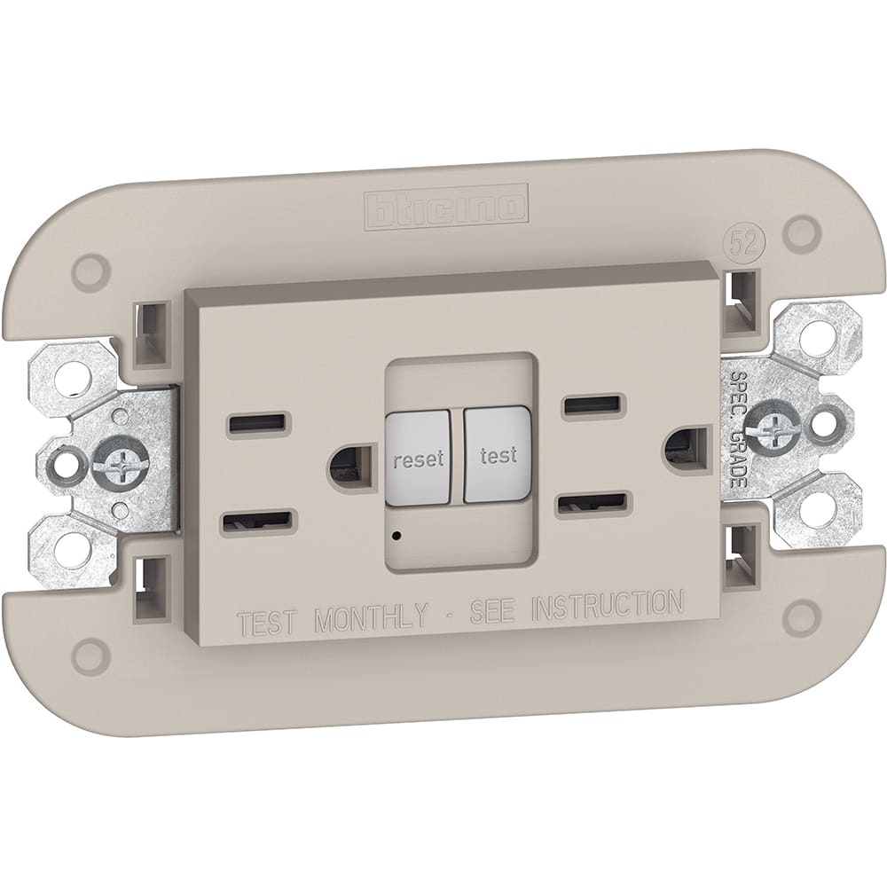 BTICINO BTIKM4188GFG6 L.NOW - PRESA DUPLEX GFC6 15A SABBIA