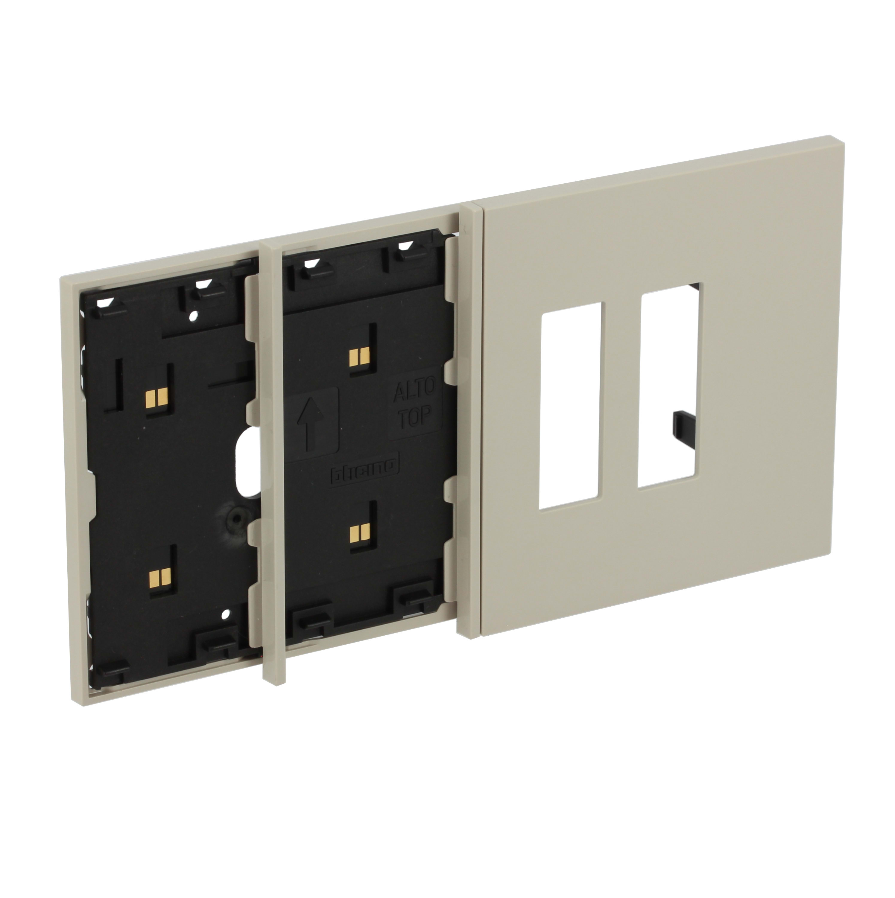 BTICINO BTIKM8104M02 L.NOW - FRAME 4M SABBIA MOSTR DOPPIA PRE