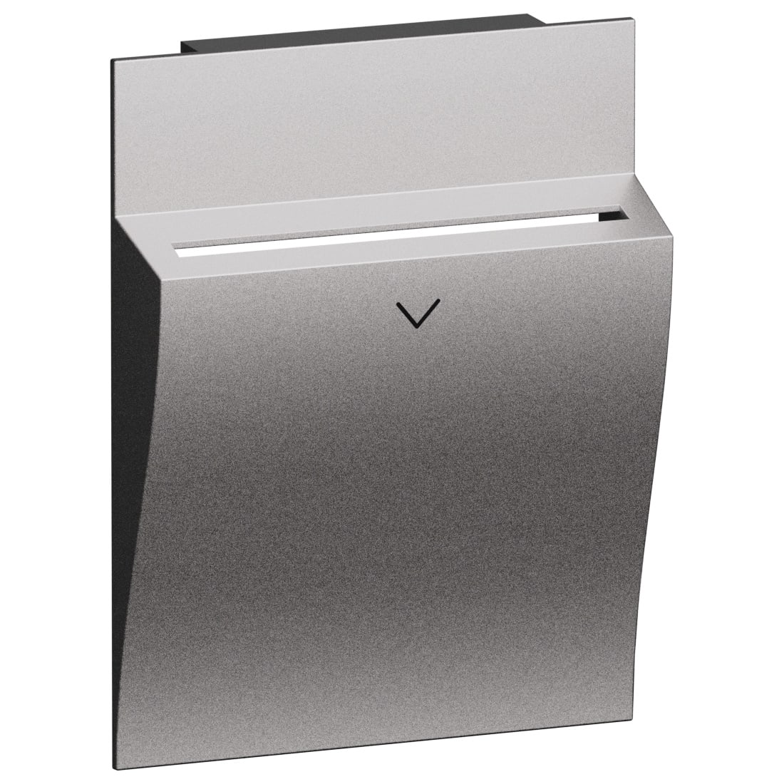 BTICINO BTIKS22M2 L.NOW - cover tasca portabadge 2M steel