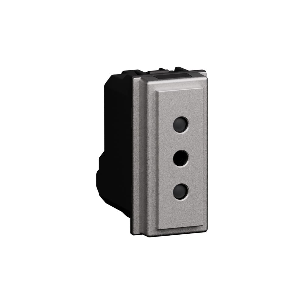 BTICINO BTIKS4113 L.NOW - presa 2P+T 10A 250Vac steel