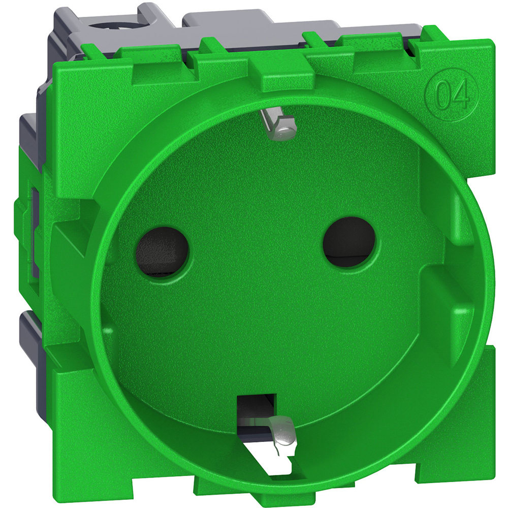 BTICINO BTIKV4141 L.NOW - PRESA STD TEDESCO 2P+T VERDE