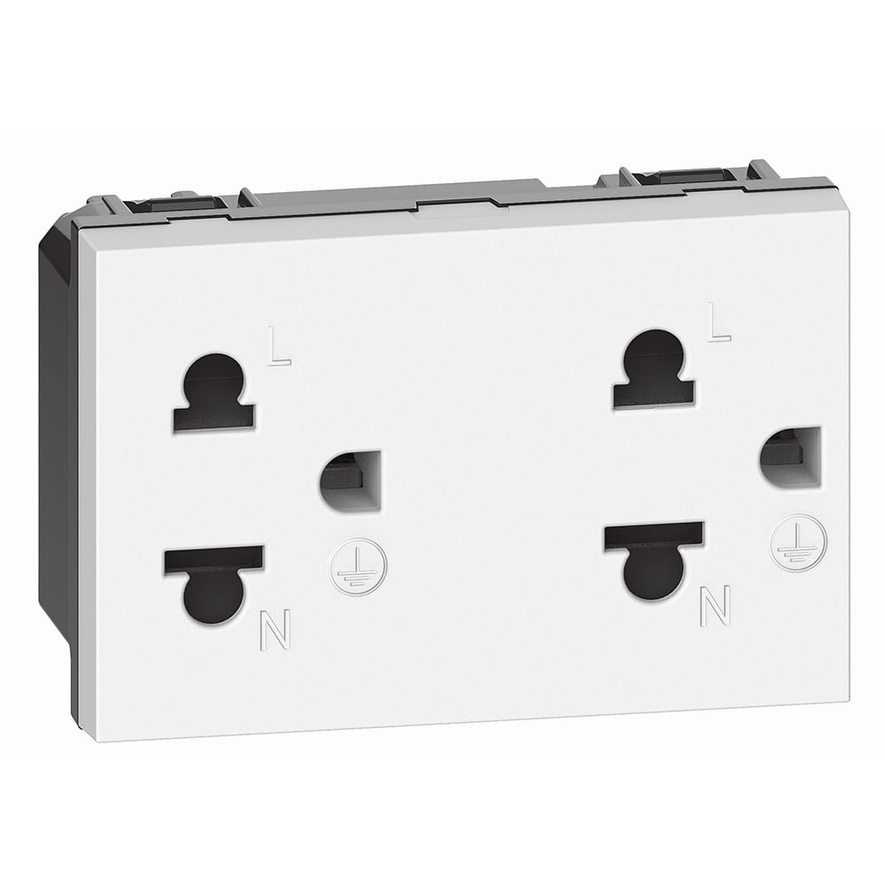 BTICINO BTIKW4185 L.NOW - PRESA DUPLEX UNI 2P+T 16A BIANCO