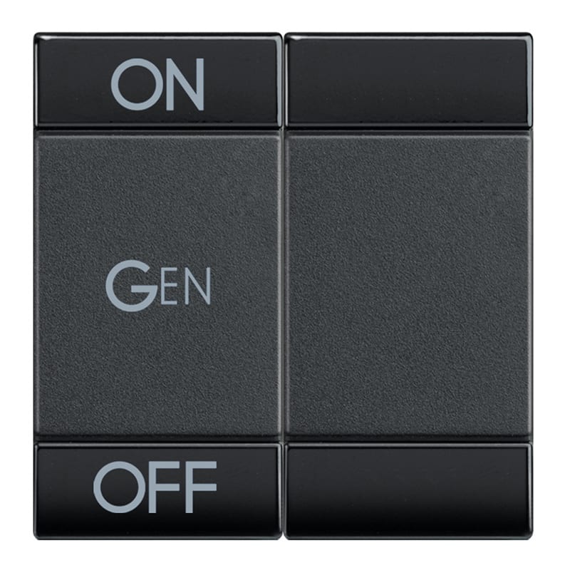 BTICINO BTIL4911M2AFN Wippe 'ON-GEN-OFF' 2m ANTHR.