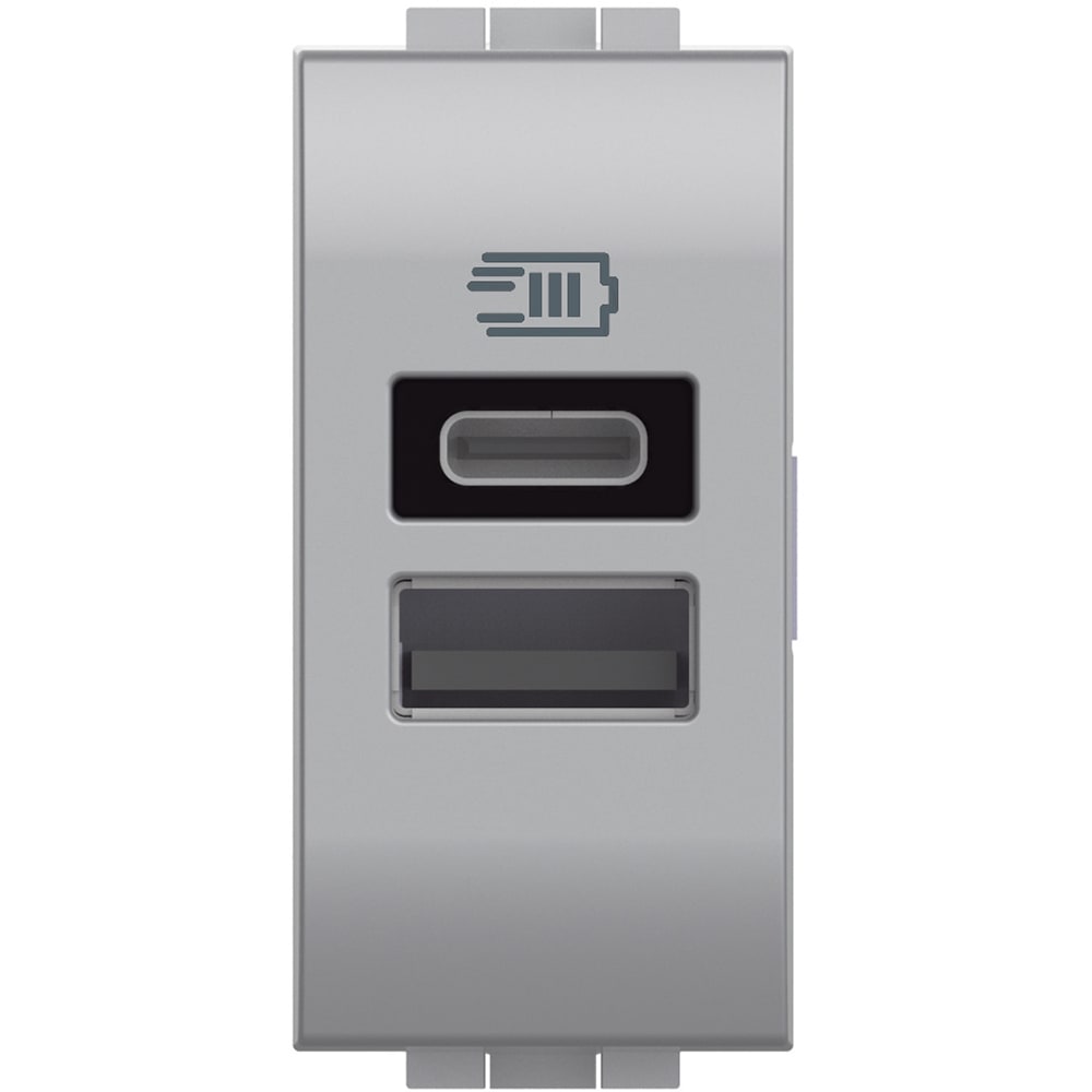 BTICINO BTINT4191AC LL - CARICATORE USB TIPO A+C 1M TECH