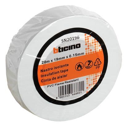 BTICINO BTISN2019B NASTRO ISOLANTE 19MM X 20M BIANCO
