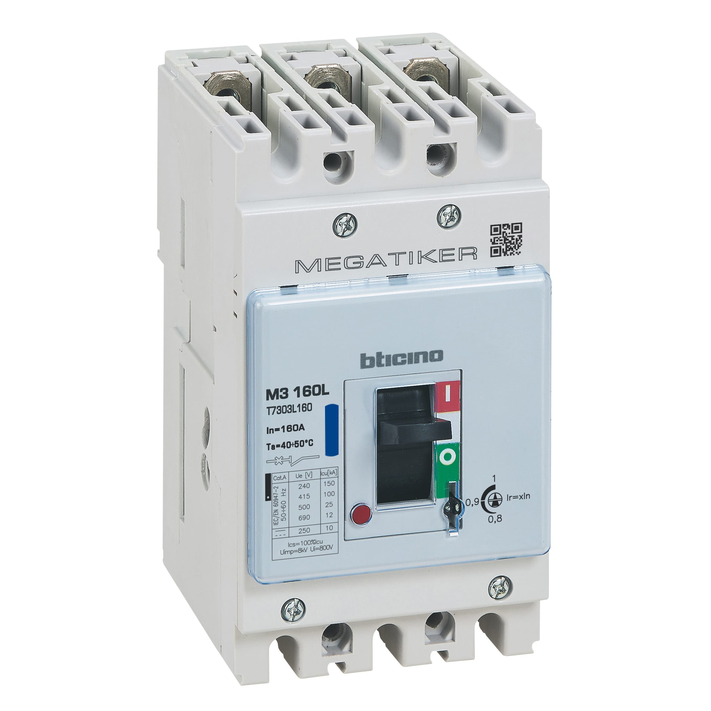 BTICINO BTIT7303L160 MEGATIKER M3160 160A 100KA 3P