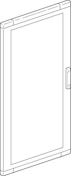 BTICINO BTI93680V MAS LDX - PORTA VETRO 600X1600