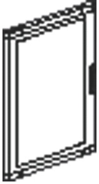 BTICINO BTI94560VE MAS SDX - PORTA VETRO 515X1000