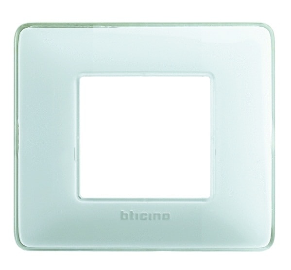 BTICINO BTIAM4802CBN MATIX - PLACCA 2P COLORS GHIACCIO