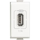 BTICINO BTIAM5285C1 MATIX - CARICATORE USB BIANCO