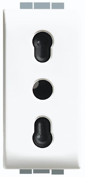 BTICINO - BTIC4180 LUNA - PRESA 2P+T 10/16A BIPASSO