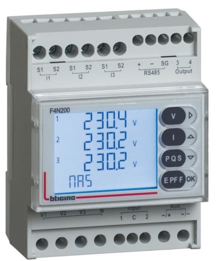 BTICINO BTIF4N200 BTDIN - CENTRALE MISURA DIN RS485