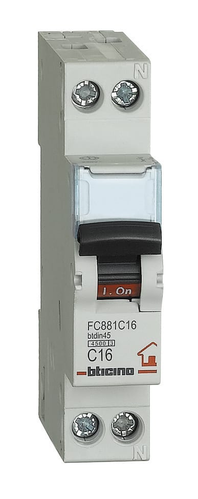 BTICINO BTIFC881C6 BTDIN-RS - MAGNETOT C6 1P+N 1M 4500A