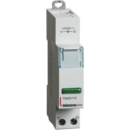 BTICINO BTIFN40V110 BTDIN - SINGOLA LED VERDE 110/400V AC