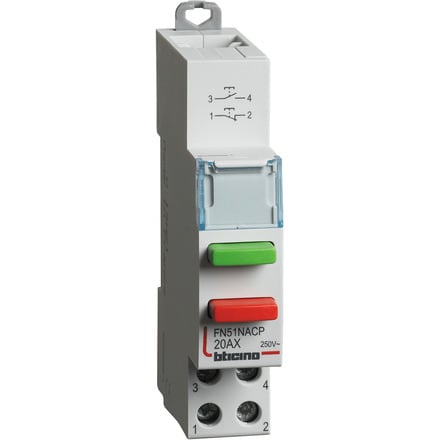 BTICINO BTIFN51NACP BTDIN - DUE PULSANTE 1NA+1NC 20AX 250V