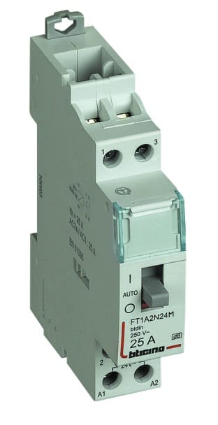 BTICINO BTIFT1A2N24M BTDIN - CONTACTOR 2NO 25A COIL 24VAC