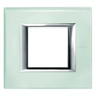 BTICINO - BTIHA4802VKA AXOLUTE - PLACCA 2P VETRO KRISTALL