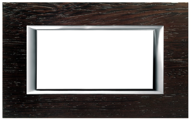 BTICINO - BTIHA4804LWE AXOLUTE - PLACCA 4P LEGNO WENGE