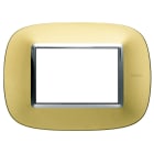 BTICINO - BTIHB4803OSN AXOLUTE - PLACCA 3P ORO SATINATO