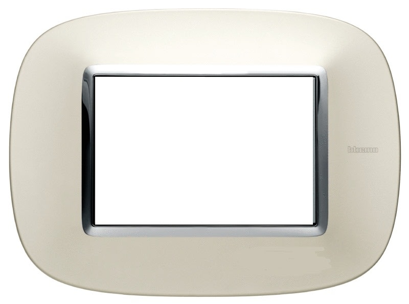 BTICINO - BTIHB4803SAN Abdeckrahmen AXOLUTE: 3 Module, Farbe: S