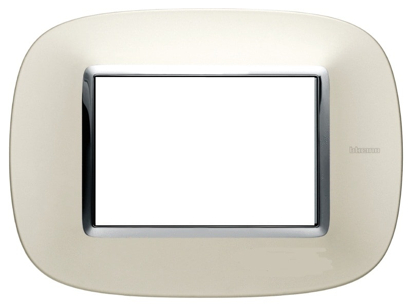 BTICINO - BTIHB4803SAN Abdeckrahmen AXOLUTE: 3 Module, Farbe: S
