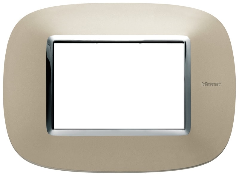BTICINO - BTIHB4803TC AXOLUTE - PLACCA 3P TITANIO CHIARO