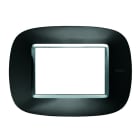 BTICINO - BTIHB4803XS AXOLUTE - PLACCA 3P ANTRACITE AXOLUTE