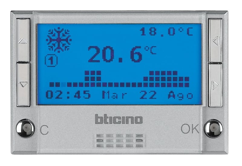 BTICINO BTIHC4451 AXOLUTE - CRONOTERMOSTATO GIOR/SETT CHIA