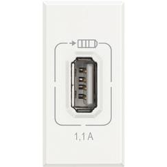 BTICINO BTIHD4285C1 AX USB-Lademodul 1Mod Weiss