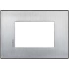 BTICINO - BTIHW4803CRS AXOLUTE AIR-PLACCA 3M CROMO SPAZZOLATO