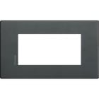 BTICINO - BTIHW4804XN AXOLUTE AIR-PLACCA 4M ANTRACITE ECLIPSE