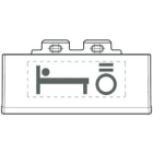 BTICINO - BTIL4915SETBL LL - SET LUCE LETTO ANTRACITE