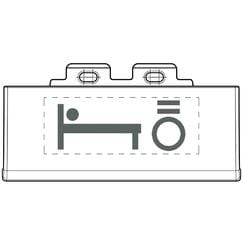 BTICINO BTIL4915SETBL LL - SET LUCE LETTO ANTRACITE
