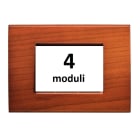 BTICINO - BTILNA4804LCA Abdeckrahmen LIVINGLIGHT fur Kompaktinst