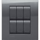 BTICINO - BTILNA4826AC LL - PLACCA 3+3P ACCIAIO