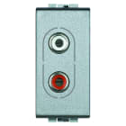 BTICINO BTINT4281 LIGHT TECH - PRESA AUDIO RCAX2