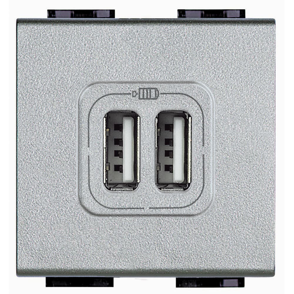 BTICINO - BTINT4285C2 USB-Lademodul 2-Fach Tech