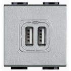 BTICINO - BTINT4285C2 LL - CARICATORE USB 2 PRESE TECH