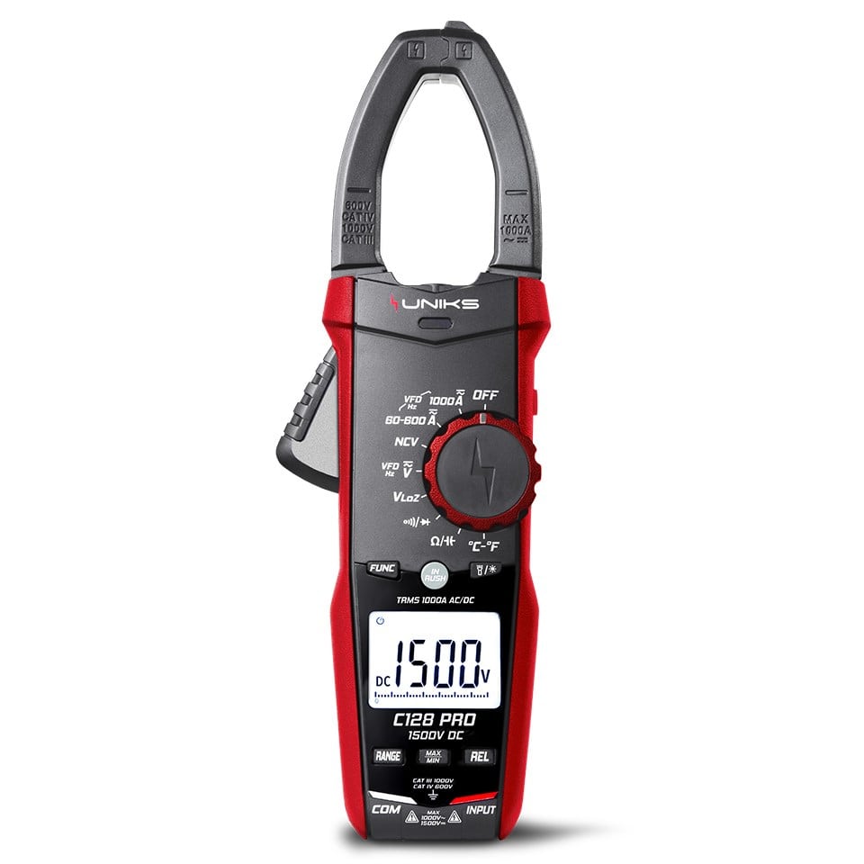 UNIKS SRL - UNKC128PRO PINZA AMP 1000A AC/DC 1000V AC 1500VDC